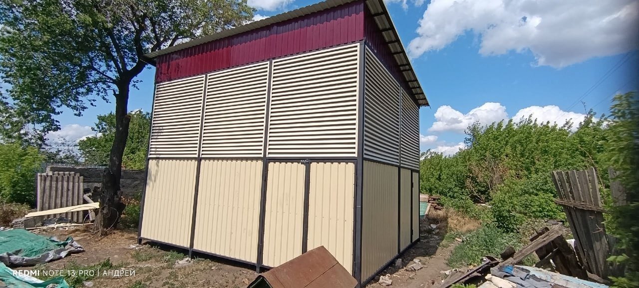 Сенник из ламелей еврожалюзи RAL1015 Слоновая Кость фото 2 в Оренбурге