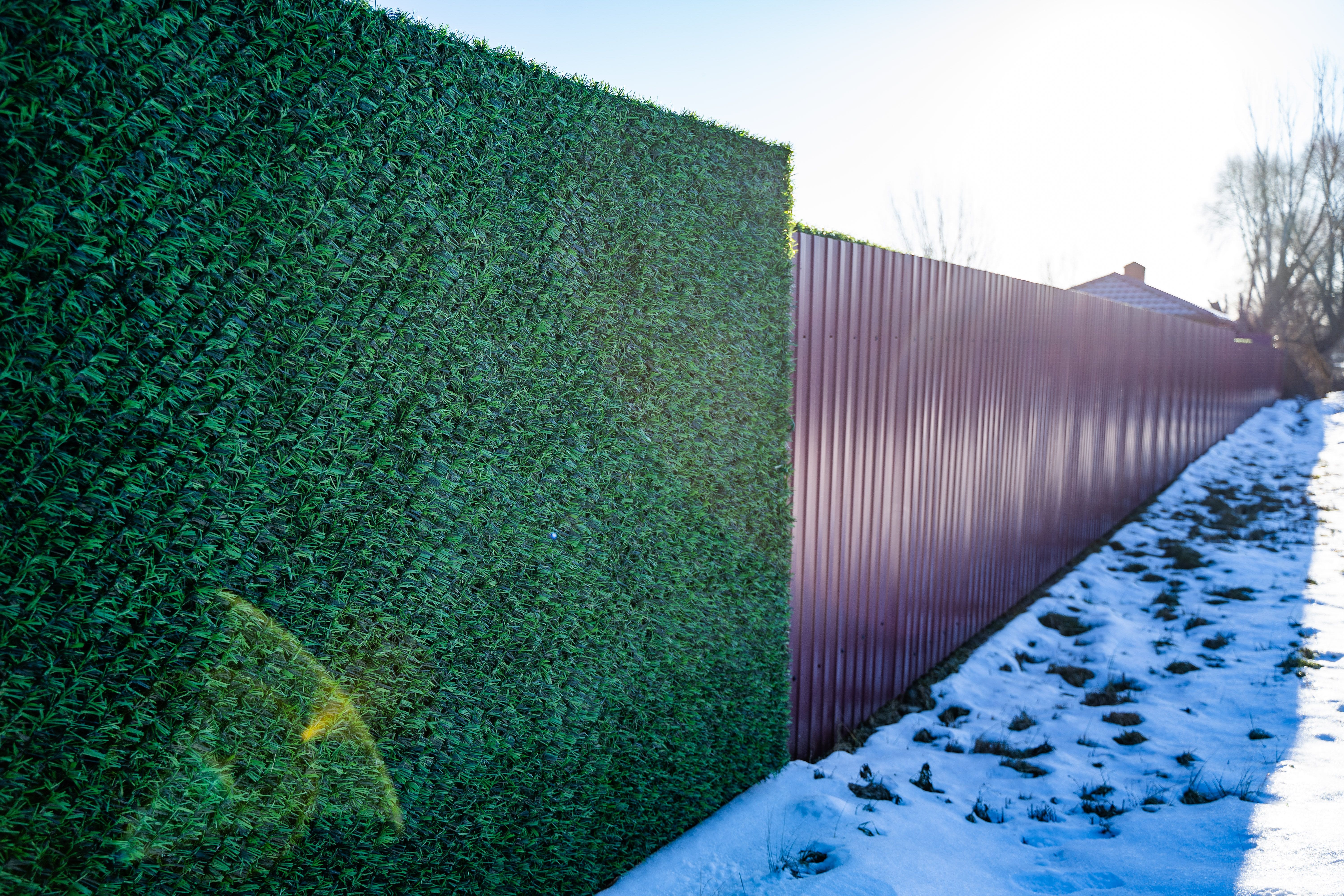 Вечнозеленый забор Grass Fence рулон 2м фото 11 в Оренбурге