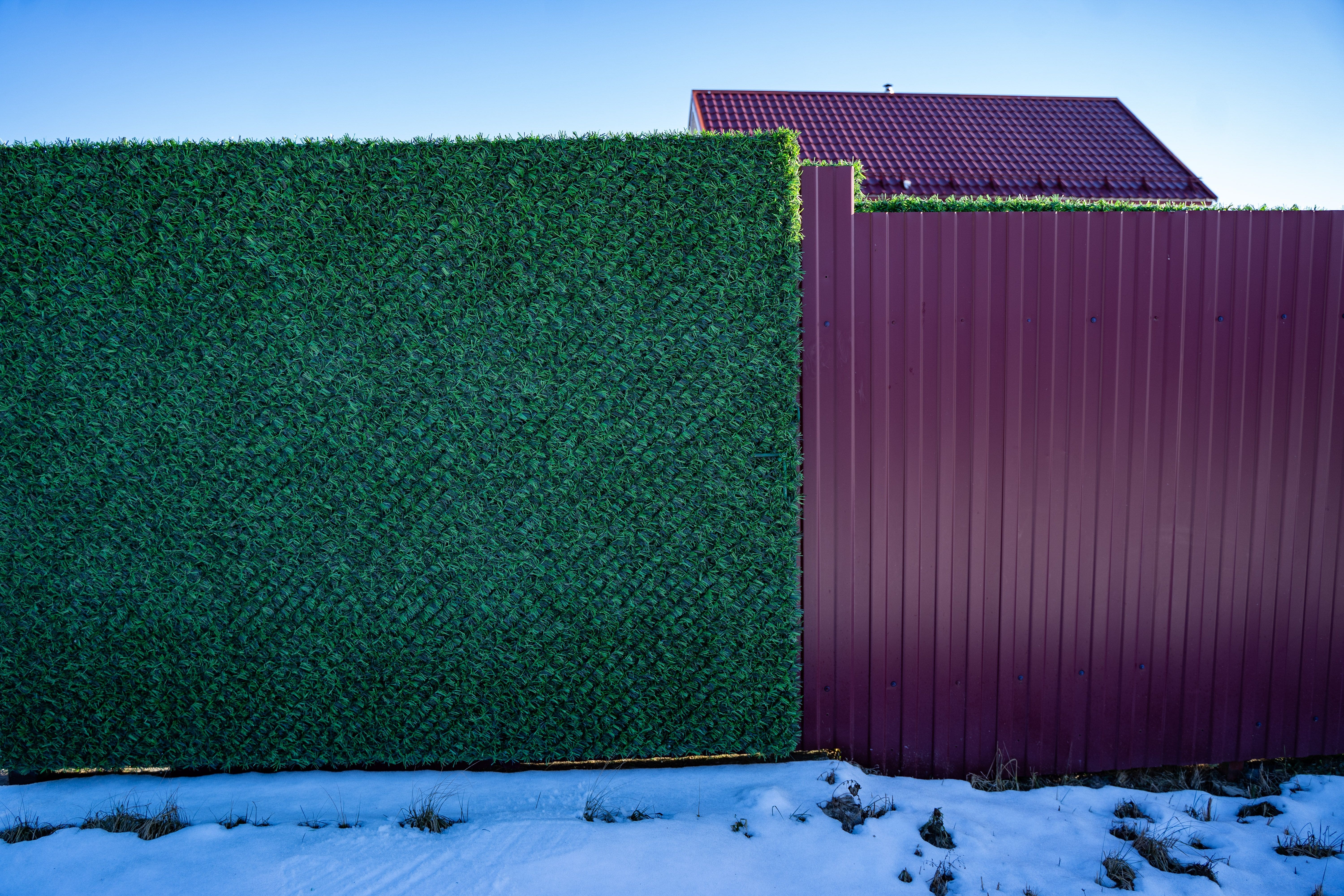 Вечнозеленый забор Grass Fence рулон 2м фото 2 в Оренбурге