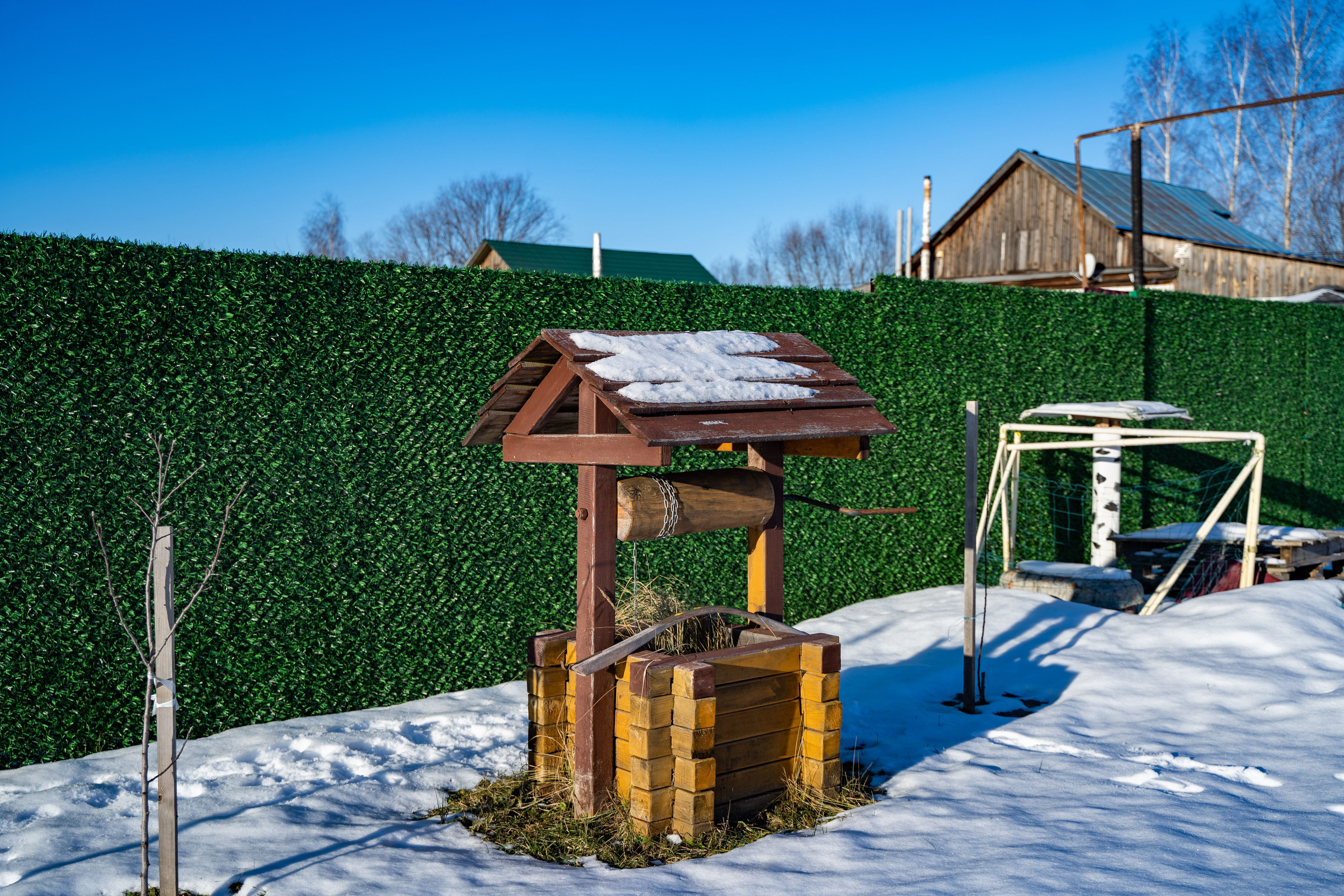 Вечнозеленый забор Grass Fence рулон 2м фото 7 в Оренбурге