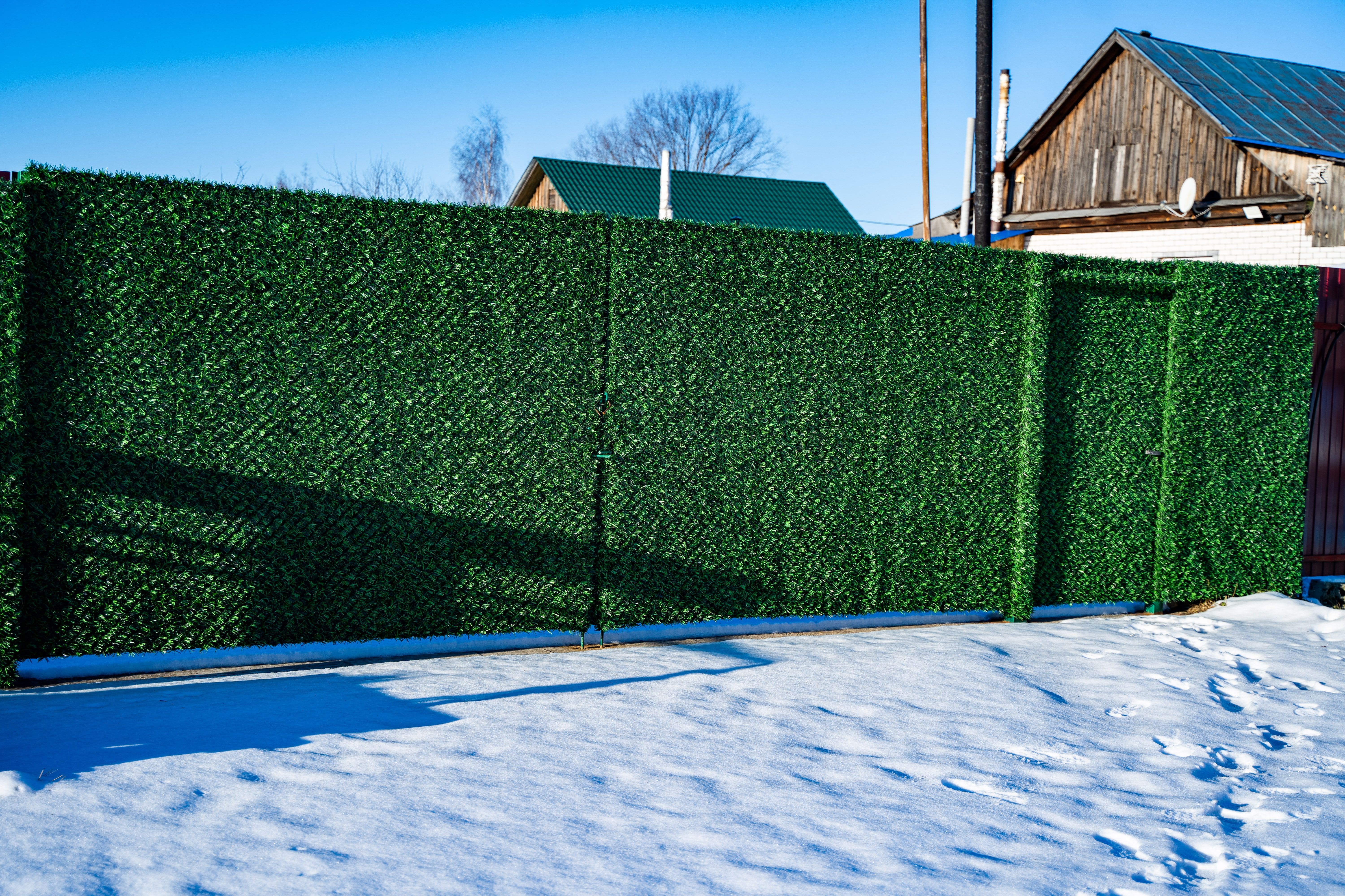 Вечнозеленый забор Grass Fence рулон 2м фото 4 в Оренбурге